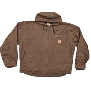Berne Men's 2XL Cotton Bomber Jacket Brown Preowned Sherpa Lined